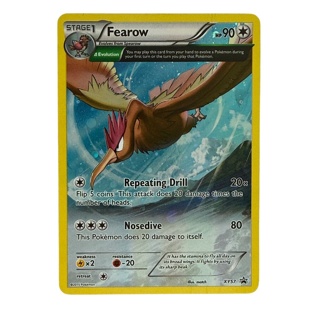 Pokémon TCG Fearow XY57 XY Ancient Origins 2015 Black Star Promo Cosmos Holo MP